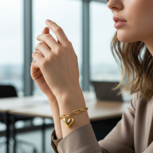 eternal love heart bracelet