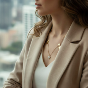 celeste spark heart necklace